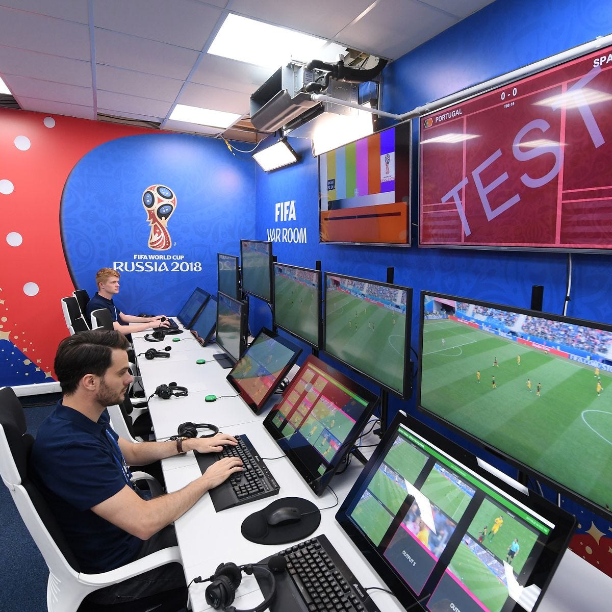 VAR room at FIFA World Cup 2018