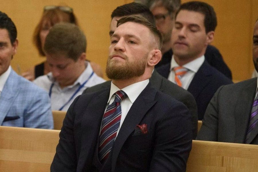 Conor Mcgregor in court following sexual assault allegations